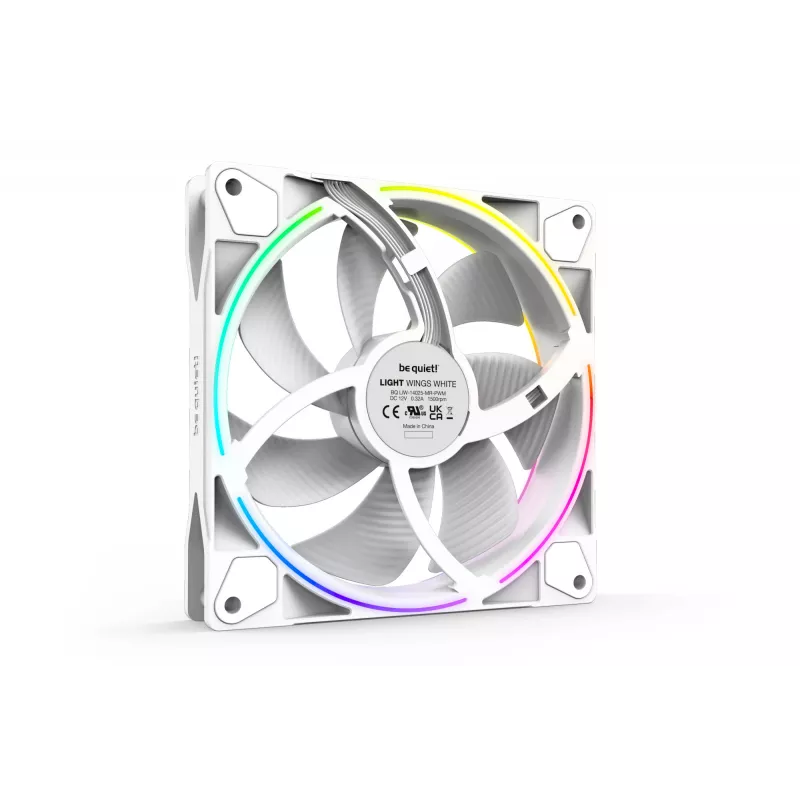 be quiet! Light Wings White | 140mm PWM pack de tres ventiladores para carcasa 14 cm 3 unidades