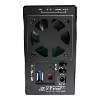 LC-POWER Lc-35u3-raid-2, Caja externa para 2 discos duros de 3,5