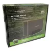 LC-POWER Lc-35u3-raid-2, Caja externa para 2 discos duros de 3,5 inch con RAID, aluminio, negro