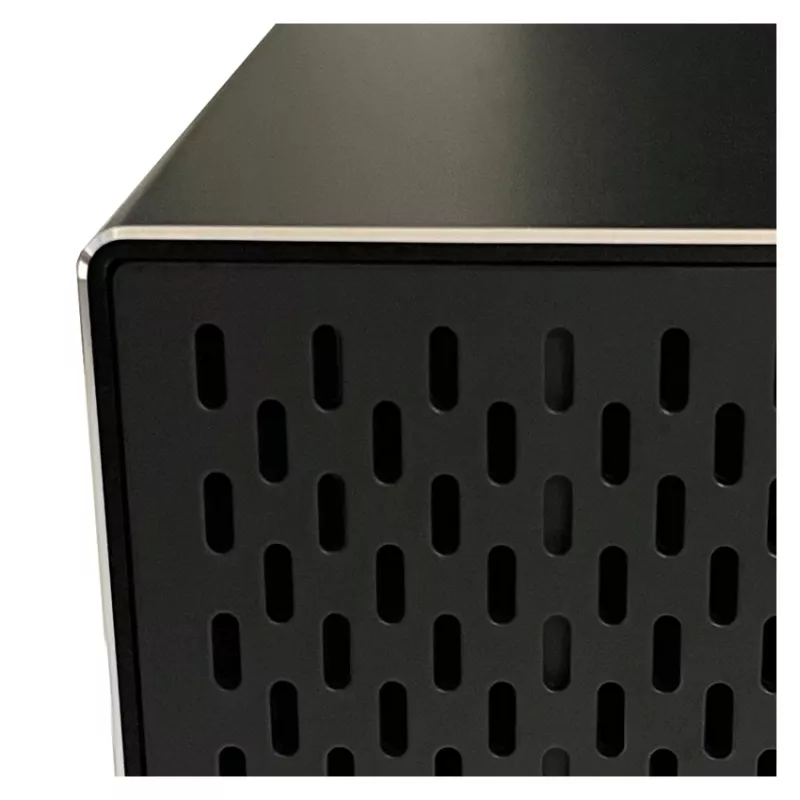 LC-POWER Lc-35u3-raid-2, Caja externa para 2 discos duros de 3,5 inch con RAID, aluminio, negro