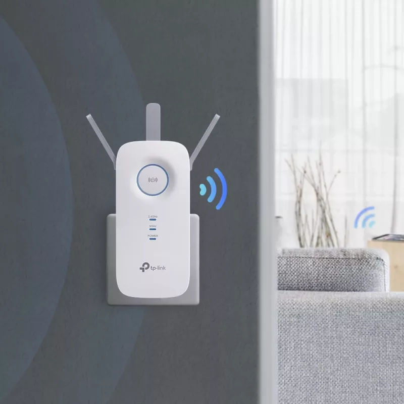 Emisor y receptor de red TP-Link RE450 blanco 10, 100, 1000 Mbit/s
