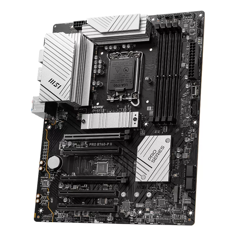 Placa base MSI PRO B760‑P II ATX – Intel B760, LGA 1700, DDR5, 4x DIMM, 256 GB, 2.5Gb LAN, HDMI 2.1, 2x M.2
