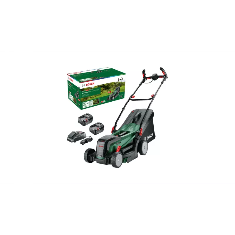 Cortacésped de mano Bosch 37-550 a batería negro, verde