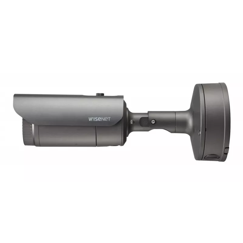 Hanwha Vision WiseNet X XNO-6080R cámara IP tipo bullet para exterior, 2 MP, 2,8-12 mm, día/noche, antivandálica, gris