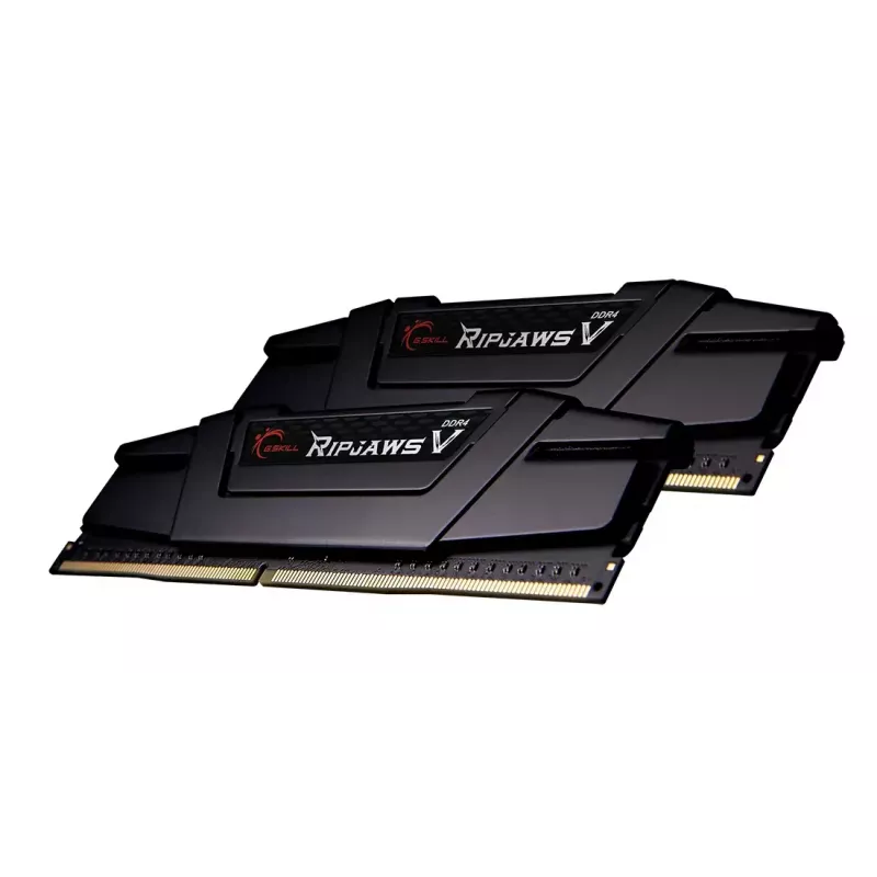 DIMM 16 GB DDR4-4000 (2x 8 GB) Dual-Kit, memoria negra, F4-4000C18D-16GVK, Ripjaws V, INTEL XMP