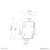 Soporte de pared para tablet Neomounts WL15-625BL1 7,9–11