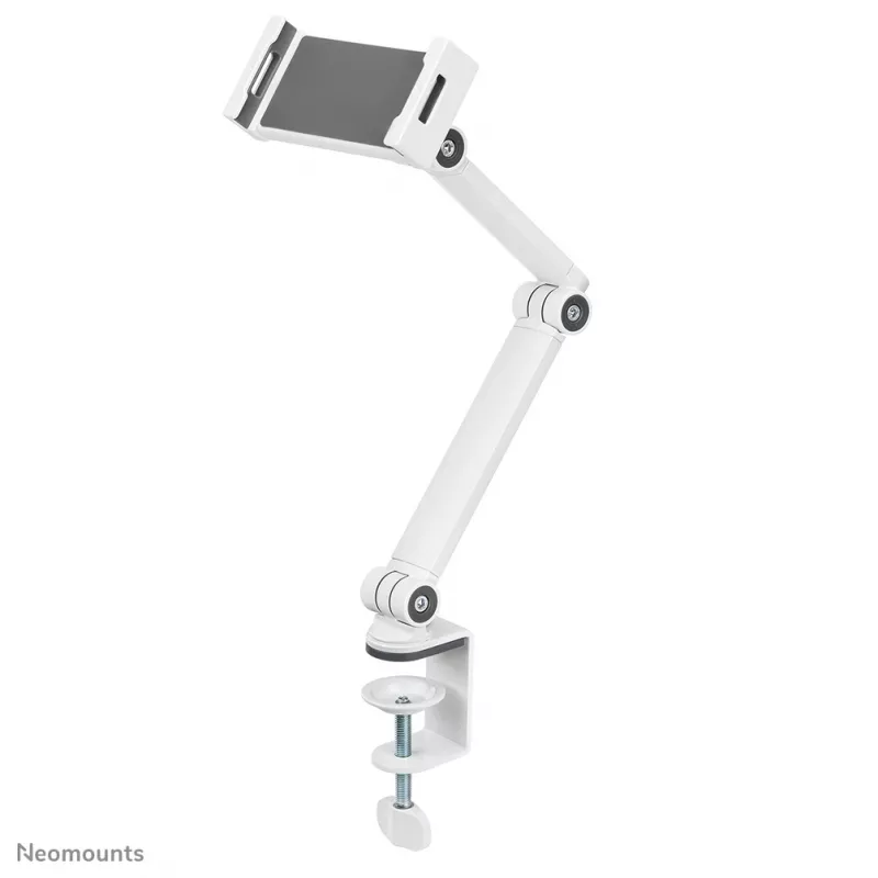 Soporte para tablet Neomounts DS15-545WH1 con pinza de mesa 4,7-12,9
