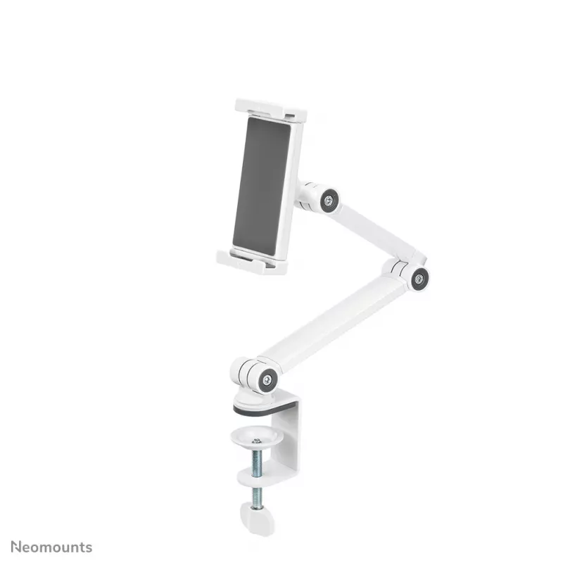 Soporte para tablet Neomounts DS15-545WH1 con pinza de mesa 4,7-12,9