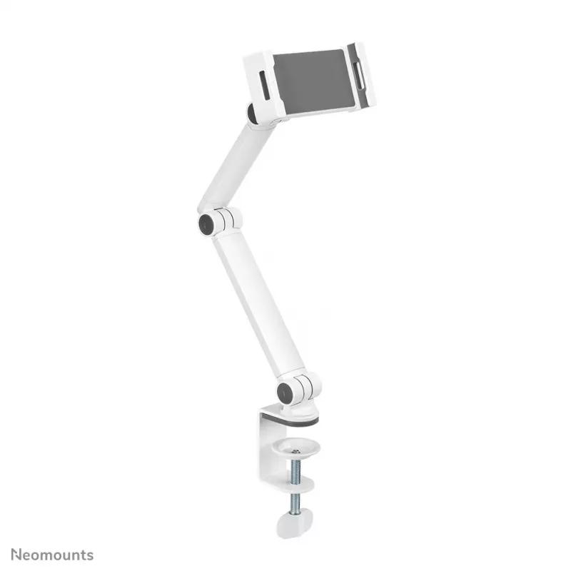 Soporte para tablet Neomounts DS15-545WH1 con pinza de mesa 4,7-12,9