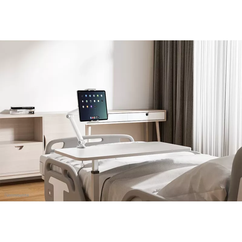 Soporte para tablet Neomounts DS15-545WH1 con pinza de mesa 4,7-12,9