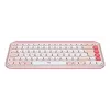 LOGITECH teclado inalámbrico - Pop Icon Keys - rosa y blanco roto Qwerty Uk