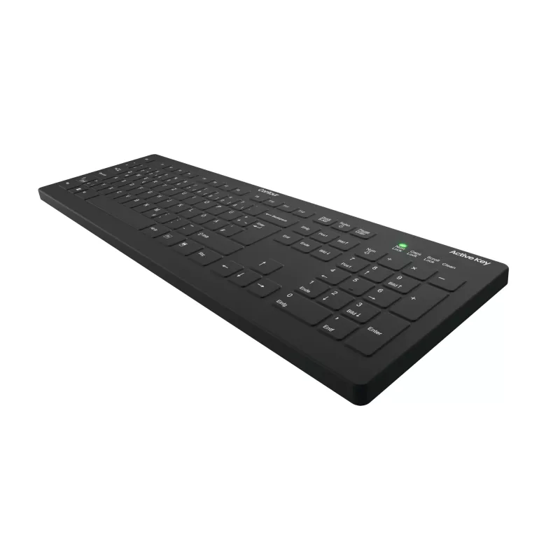 Contour Design Active Key Contour QuickClean teclado médico con cubierta extraíble tamaño completo inalámbrico negro DE C8112