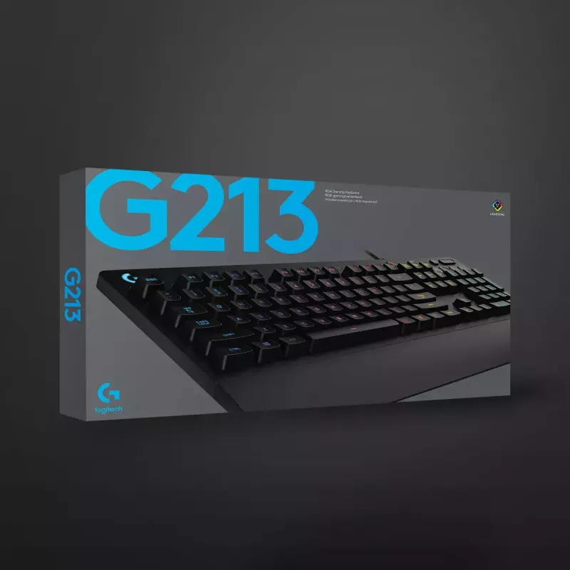 Teclado gaming Logitech G G213 Prodigy tamaño completo RGB LED con cable
