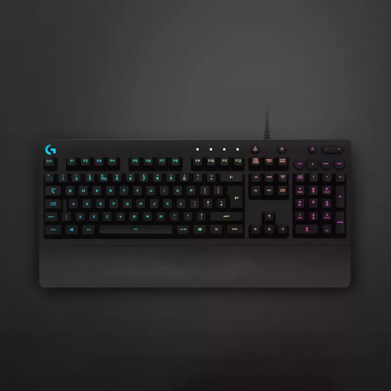 Teclado gaming Logitech G G213 Prodigy tamaño completo RGB LED con cable