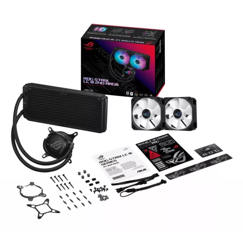 ASUS ROG Strix LC III 240 ARGB sistema de refrigeración líquida para procesador 12 cm negro
