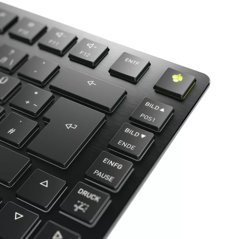 CHERRY KW X ULP 2.0 MINI teclado Home/Office USB + RF Wireless + Bluetooth QWERTZ alemán negro
