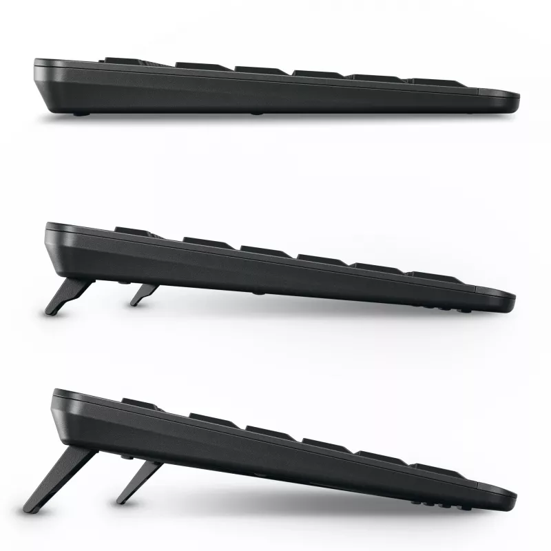 CHERRY Stream Ultimate teclado Home/Office USB + RF Wireless + Bluetooth QWERTZ alemán negro