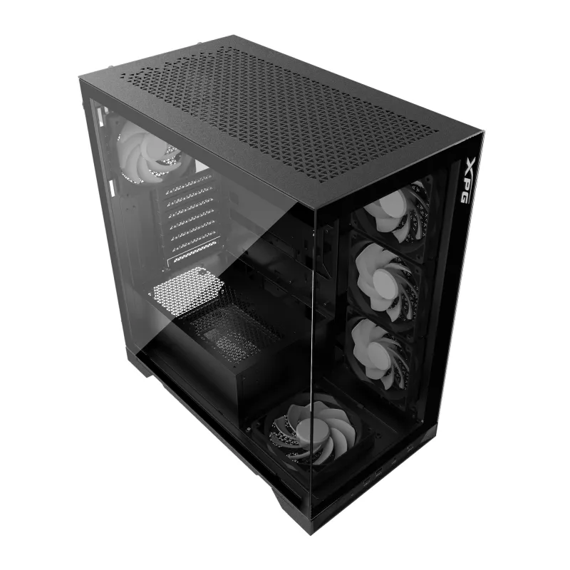 XPG INVADER X semitorre negra, torre Midi, PC, negra, ATX, micro ATX, Mini-ITX, SPCC, 17,5 cm