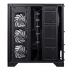 XPG Invader X BTF caja de PC Midi Tower, ATX/Micro-ATX/Mini-ITX, cristal templado, 5 ventiladores ARGB de 120 mm, USB-C, sin fuente de alimentación, negra