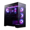 XPG Invader X BTF caja de PC Midi Tower, ATX/Micro-ATX/Mini-ITX, cristal templado, 5 ventiladores ARGB de 120 mm, USB-C, sin fuente de alimentación, negra