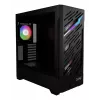 XPG STARKER AIR BTF semitorre negra, torre Midi, PC, negra, ATX, EATX, micro ATX, Mini-ITX, SPCC, cristal templado, gaming