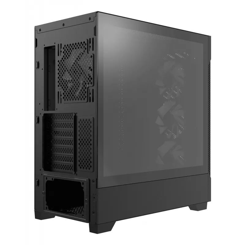XPG STARKER AIR BTF semitorre negra, torre Midi, PC, negra, ATX, EATX, micro ATX, Mini-ITX, SPCC, cristal templado, gaming