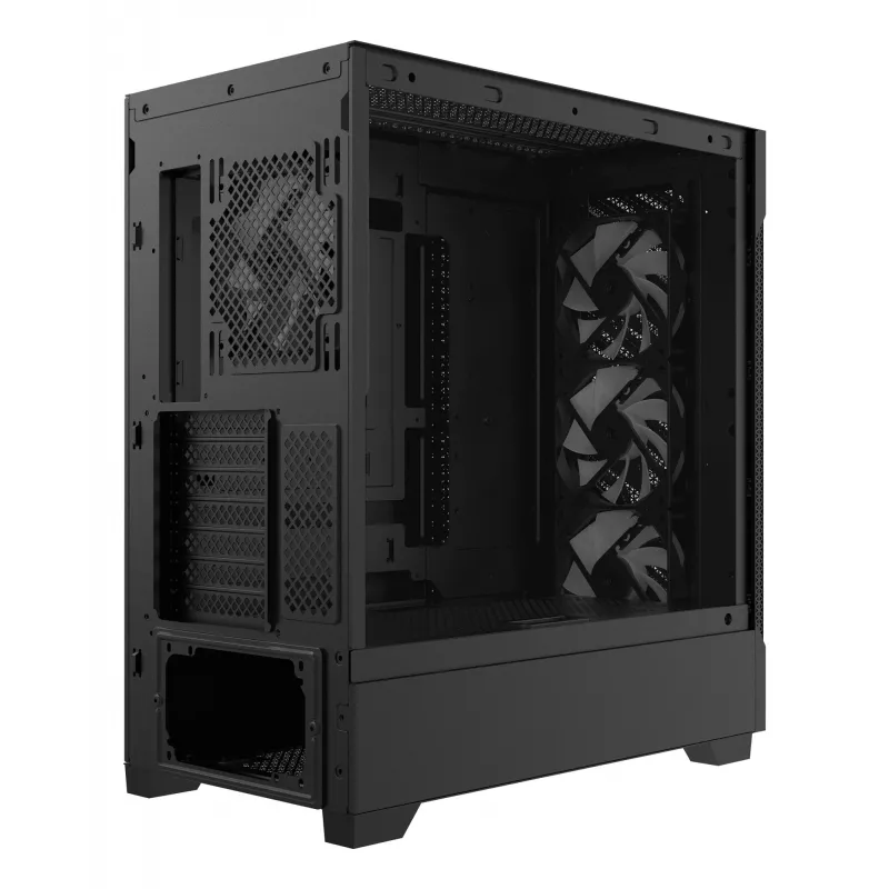 XPG STARKER AIR BTF semitorre negra, torre Midi, PC, negra, ATX, EATX, micro ATX, Mini-ITX, SPCC, cristal templado, gaming