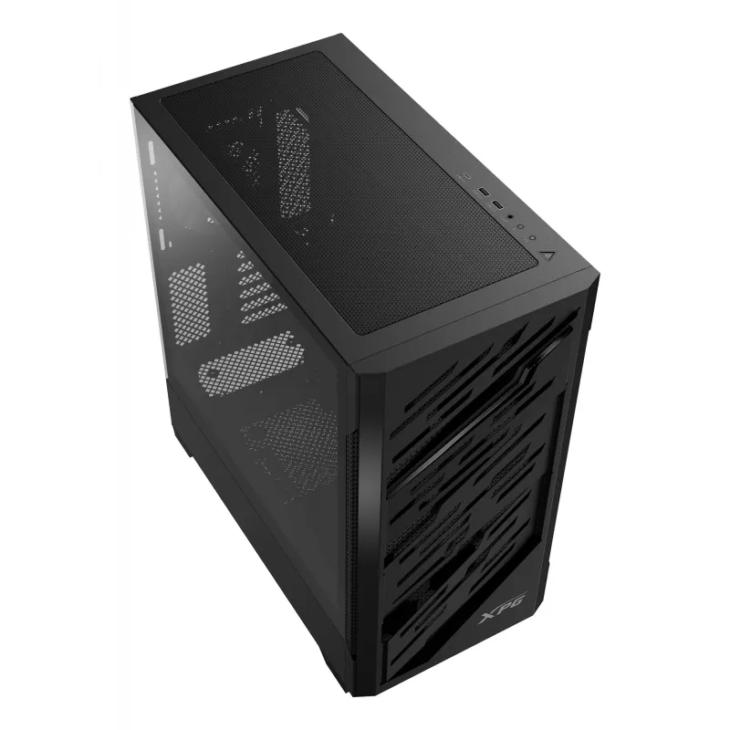 XPG STARKER AIR BTF semitorre negra, torre Midi, PC, negra, ATX, EATX, micro ATX, Mini-ITX, SPCC, cristal templado, gaming