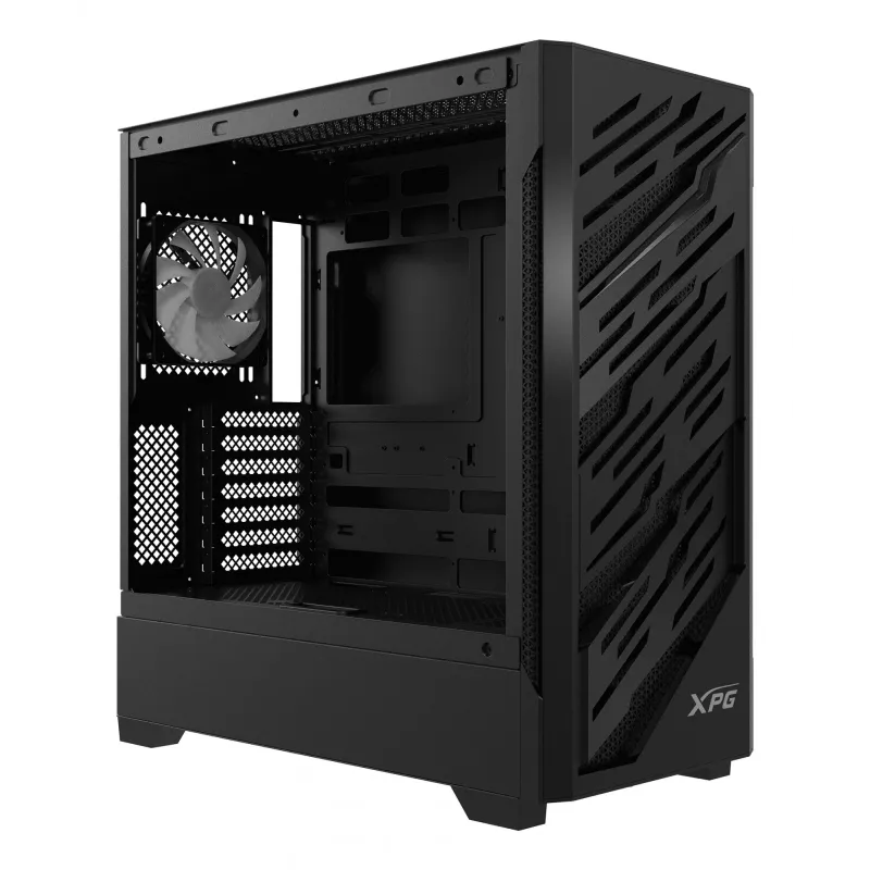 XPG STARKER AIR BTF semitorre negra, torre Midi, PC, negra, ATX, EATX, micro ATX, Mini-ITX, SPCC, cristal templado, gaming