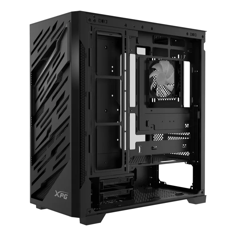 XPG STARKER AIR BTF semitorre negra, torre Midi, PC, negra, ATX, EATX, micro ATX, Mini-ITX, SPCC, cristal templado, gaming