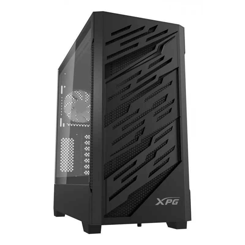 XPG STARKER AIR BTF semitorre negra, torre Midi, PC, negra, ATX, EATX, micro ATX, Mini-ITX, SPCC, cristal templado, gaming