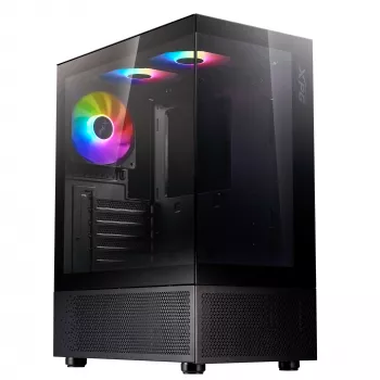 XPG INVADER X MINI CARCASA SEMITORRE COMPACTA negra, torre Midi, PC, negra, ATX, micro ATX, Mini-ITX, SPCC, 16,6 cm