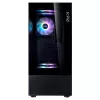 XPG Invader X Mini caja de PC Midi Tower, ATX/Micro-ATX/Mini-ITX, cristal templado, 5 ventiladores ARGB de 120 mm, USB-C, sin fuente de alimentación, negra