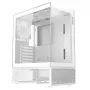 XPG Invader X Mini caja de PC Midi Tower, ATX/Micro-ATX/Mini-ITX, paneles de cristal, 5 ventiladores ARGB de 120 mm, USB-C, sin fuente de alimentación, blanca