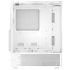 XPG Invader X Mini caja de PC Midi Tower, ATX/Micro-ATX/Mini-ITX, paneles de cristal, 5 ventiladores ARGB de 120 mm, USB-C, sin fuente de alimentación, blanca