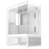 XPG Invader X Mini caja de PC Midi Tower, ATX/Micro-ATX/Mini-ITX, paneles de cristal, 5 ventiladores ARGB de 120 mm, USB-C, sin fuente de alimentación, blanca
