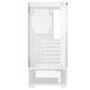 XPG Invader X Mini caja de PC Midi Tower, ATX/Micro-ATX/Mini-ITX, paneles de cristal, 5 ventiladores ARGB de 120 mm, USB-C, sin fuente de alimentación, blanca