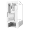 XPG Invader X Mini caja de PC Midi Tower, ATX/Micro-ATX/Mini-ITX, paneles de cristal, 5 ventiladores ARGB de 120 mm, USB-C, sin fuente de alimentación, blanca