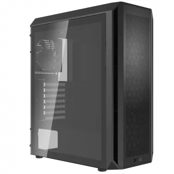 XPG VALOR AIR PLUS CARCASA SEMITORRE negra, torre Midi, PC, negra, ATX, micro ATX, Mini-ITX, SPCC, 16 cm