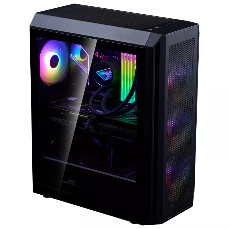 XPG VALOR AIR PLUS CARCASA SEMITORRE negra, torre Midi, PC, negra, ATX, micro ATX, Mini-ITX, SPCC, 16 cm