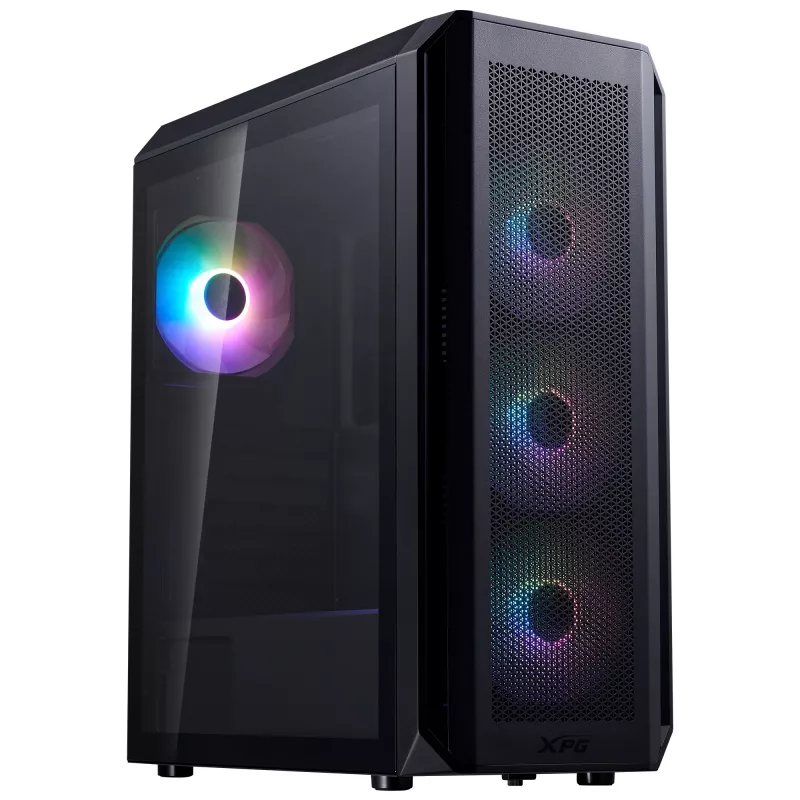 XPG VALOR AIR PLUS CARCASA SEMITORRE negra, torre Midi, PC, negra, ATX, micro ATX, Mini-ITX, SPCC, 16 cm