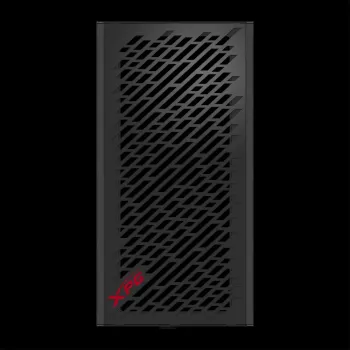 XPG VALOR AIR semitorre negra, torre Midi, PC, negra, ATX, micro ATX, Mini-ATX, acero al carbono, cristal templado, 16,6 cm