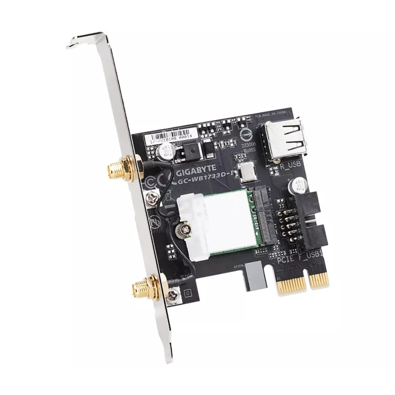 GIGABYTE GC-WB1733D-I tarjeta de red interna WLAN / Bluetooth 1733 Mbit/s