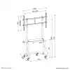 Neomounts NS-M3800 negro soporte móvil para TV 60-100