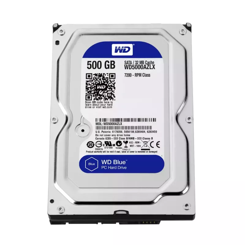 WESTERN DIGITAL disco duro - Wd Blue WD5000AZLX - 500GB - SATA 3.5in - 7200rpm - 32MB búfer