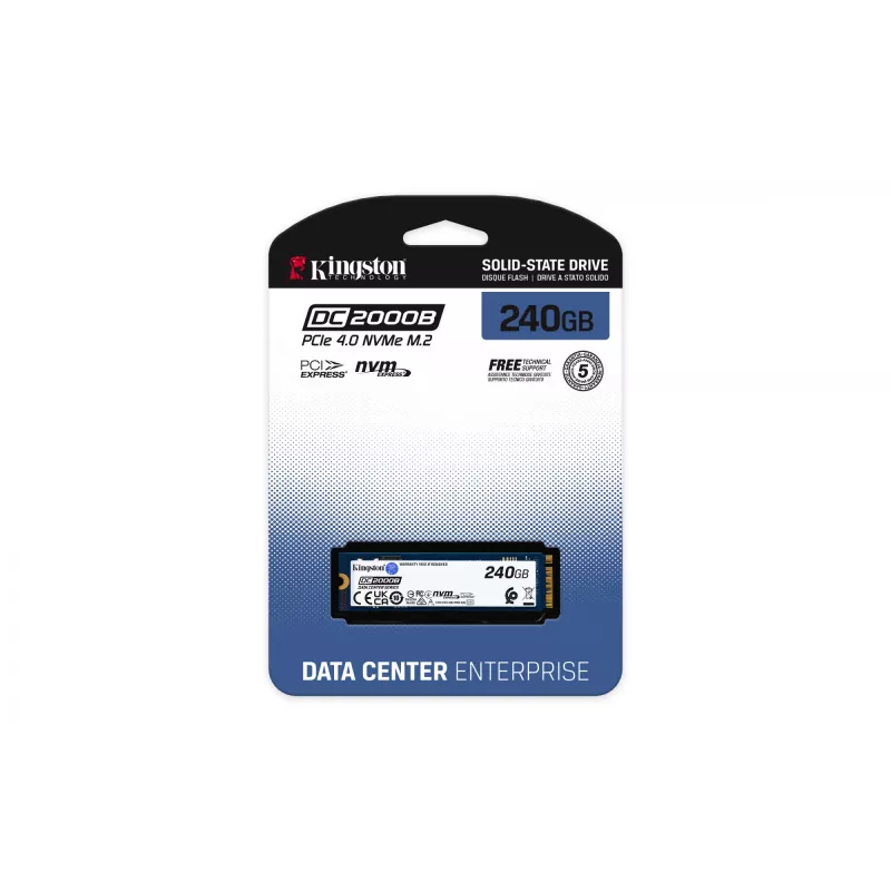 Kingston Technology 240G DC2000B PCIe 4.0 M.2 2280 SSD Enterprise