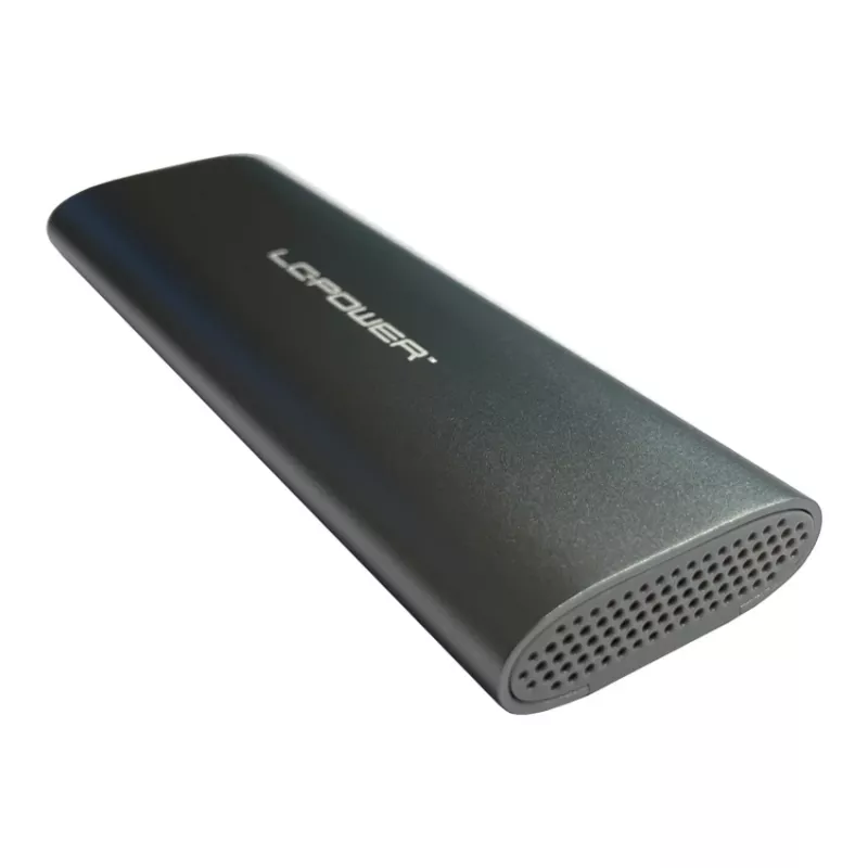 Carcasa para SSD M.2 LC-POWER (NVMe y SATA), USB 3.2 Gen.2x1, Negro – LC-M2-C-MULTI-2