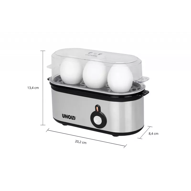 Unold 38610 Hervidor de huevos 3 huevos 210 W Acero inoxidable