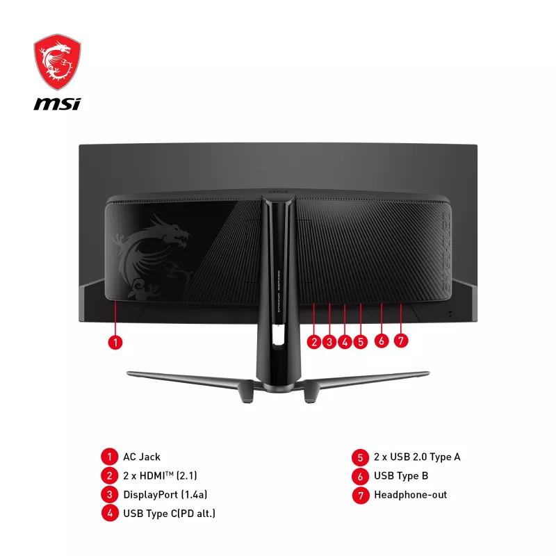 Monitor de ordenador MSI MAG 341CQPDE QD-OLED 86,4 cm (34