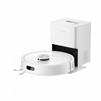 Robot aspirador Roborock Q7 TF+ — sin bolsa, navegación LiDAR, fregado húmedo, base de carga automática (carga y limpieza), blanco